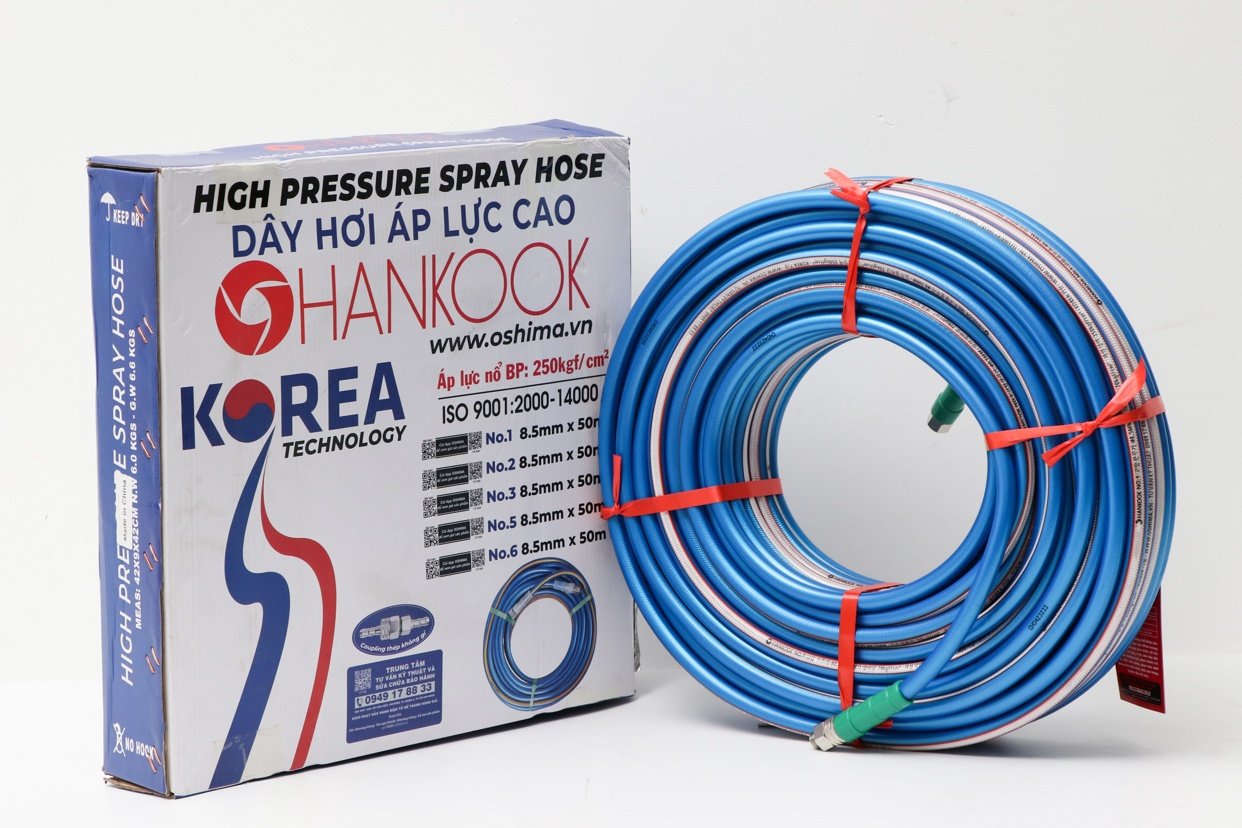 Dây hơi Hankook No.1 8.5mm x 50m Xanh dương