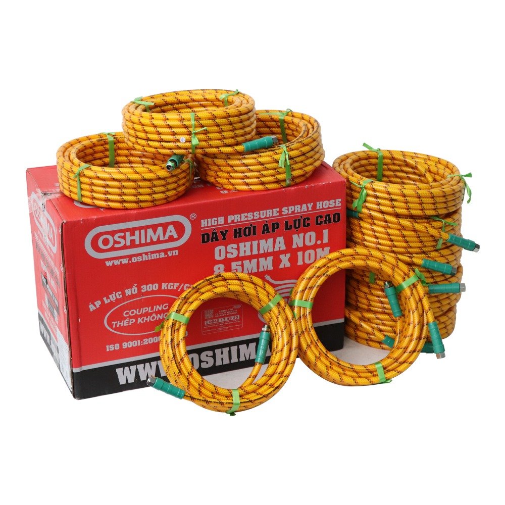 Dây hơi Oshima No.1 8.5mm x 10m Vàng